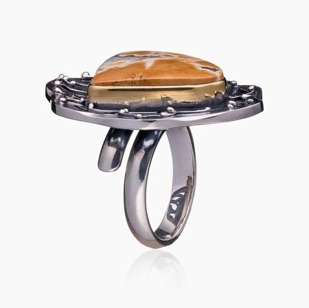 Серебряное кольцо с яшмой