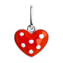 Подвеска из серебра с эмалью «Сердечко»
