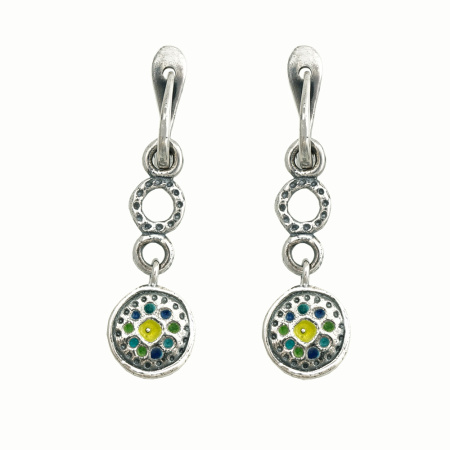 Серьги «Трембита» из серебра