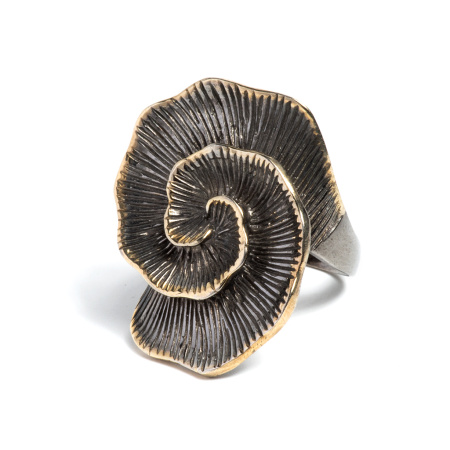 Серебряное кольцо «Океан»