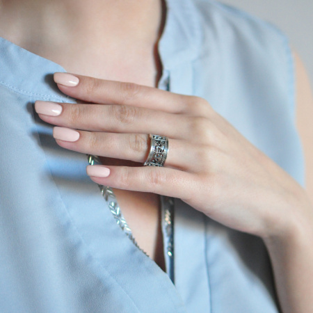 Серебряное кольцо «Аничков мост»