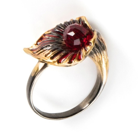 Серебряное кольцо «Каллы»