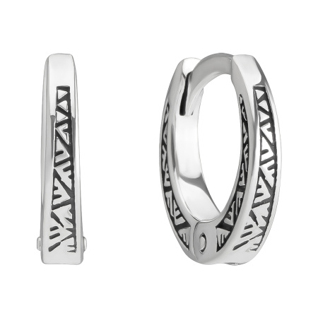 Моносерьга из серебра