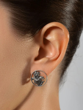 Серьги из серебра «Ирис»