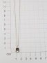 Серебряное колье с бриллиантом