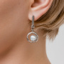 Серьги из серебра «Жемчужный клад»