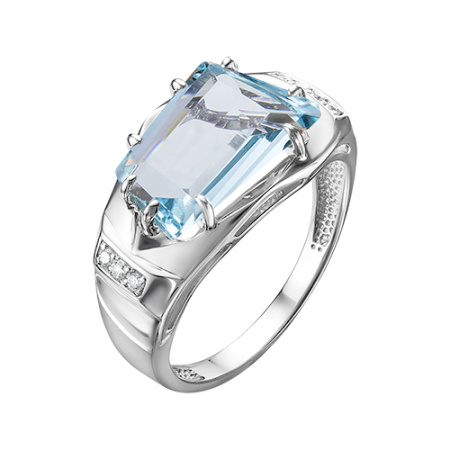 Серебряное кольцо с ювелирным кристаллом