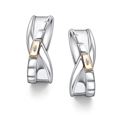 Серьги из серебра с бриллиантами