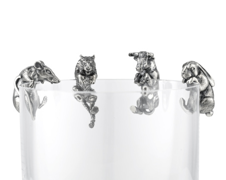 Серебряный собутыльник «Бык»