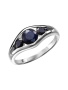 Кольцо из серебра с натуральным сапфиром