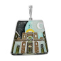 Подвеска из серебра с эмалью «Базилика утро»