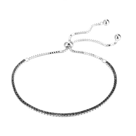 Браслет из серебра с фианитами