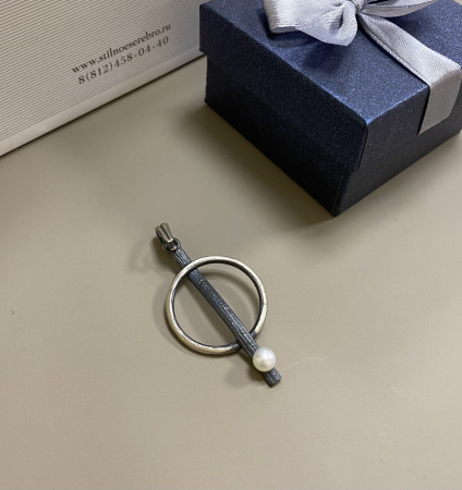 Подвеска из серебра с жемчугом