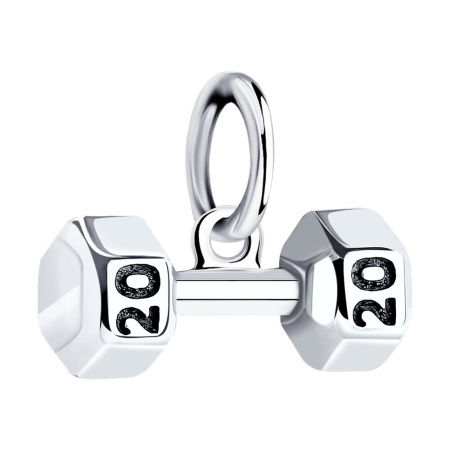 Подвеска из серебра «Штанга»