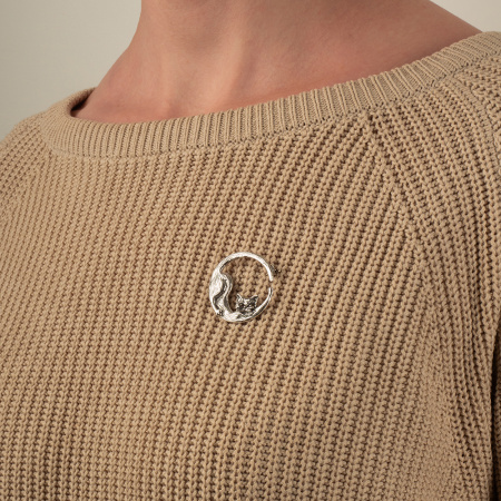 Брошь серебряная «Лунная рапсодия»