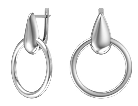 Серьги из серебра «Геометрия»