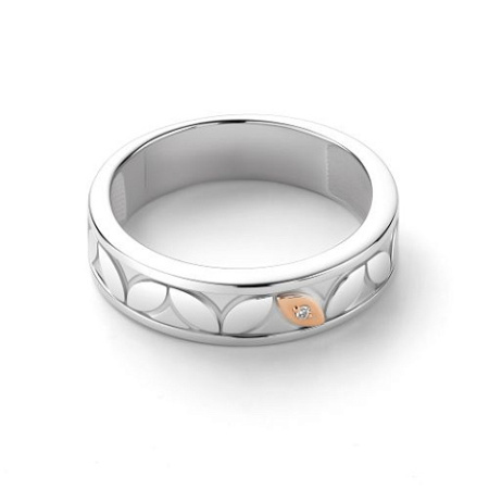 Кольцо из серебра с бриллиантом