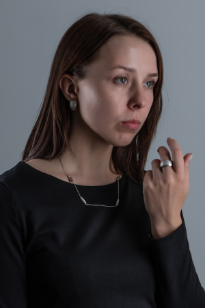 Колье из серебра