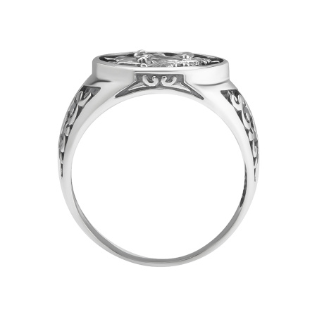 Кольцо из серебра «Георгий Победоносец»