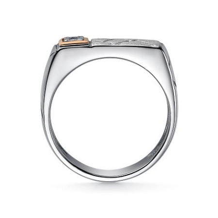 Серебряное кольцо с бриллиантом