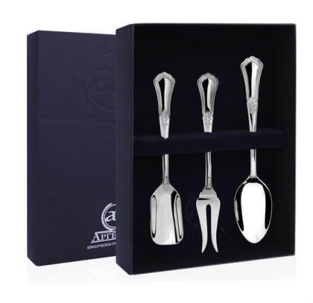 Серебряный набор для чая «Фаворит» №2