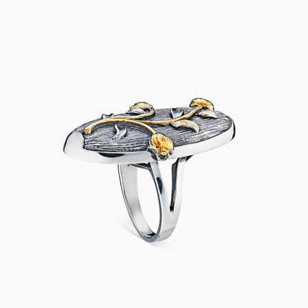 Кольцо из серебра без вставок