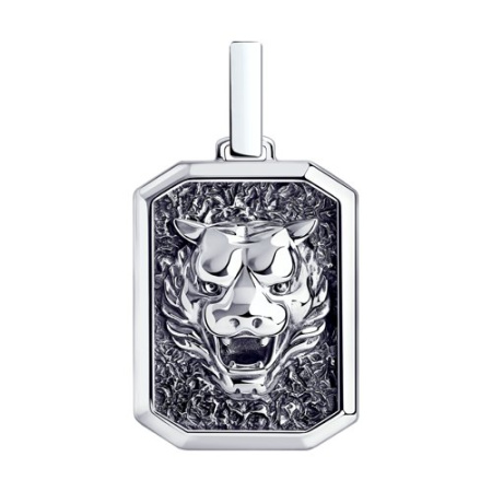 Подвеска «Тигр» из серебра