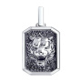 Подвеска «Тигр» из серебра