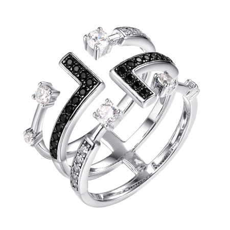 Кольцо из серебра с нанокристаллами