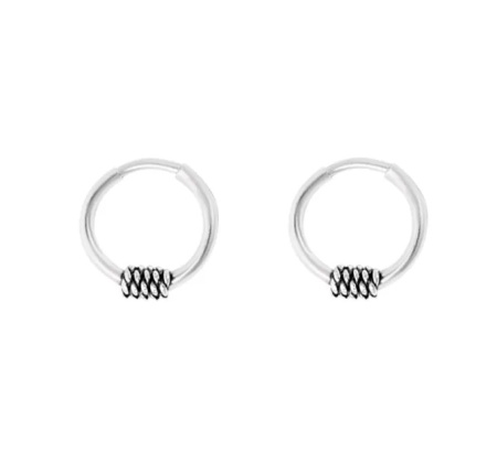 Серебряные серьги «Конго» 1 см