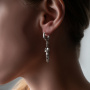 Серебряные серьги «Влюбленные»