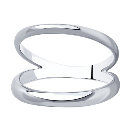 Кольцо двойное из серебра