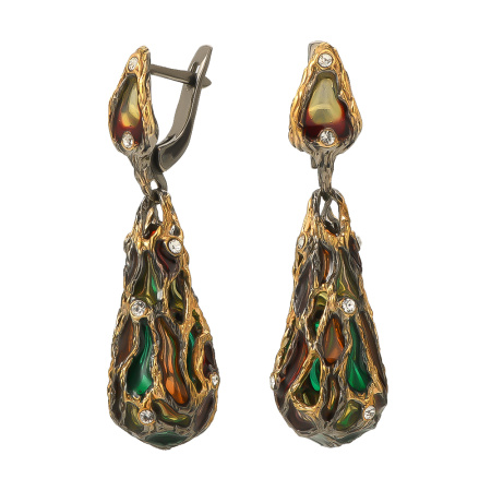 Серебряные серьги «Сумерки»