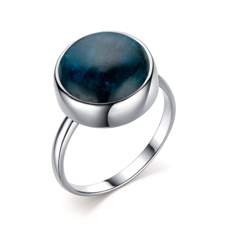 Кольцо из серебра с апатитом