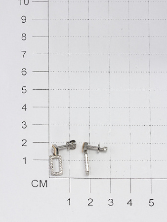 Серьги из серебра с бриллиантами