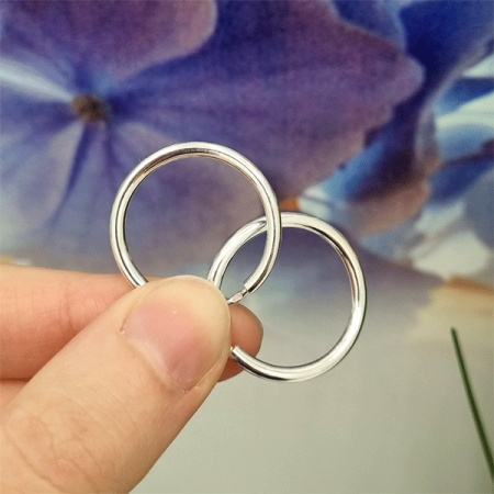 Серебряные серьги конго 2 см