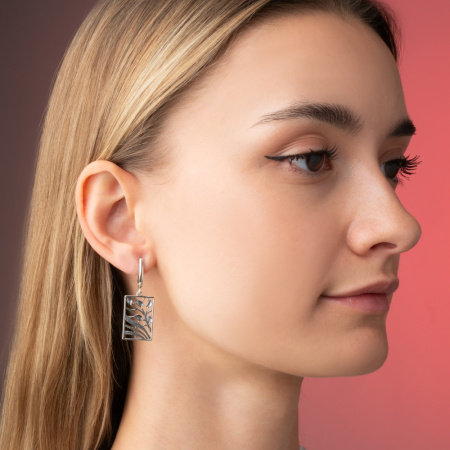 Серебряные серьги «Бутоны»