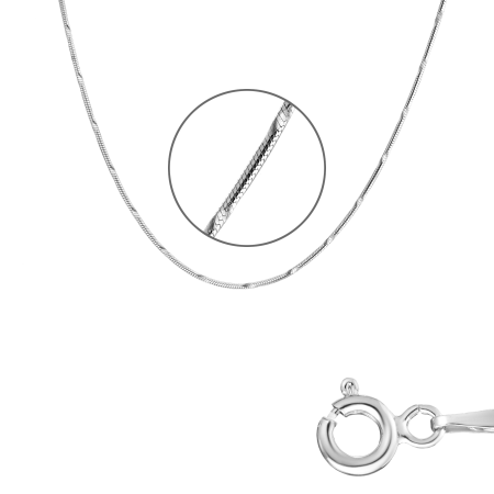 Цепь серебряная плетение «Снейк»