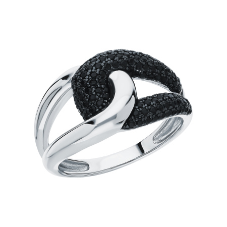 Серебряное кольцо «Caviar»