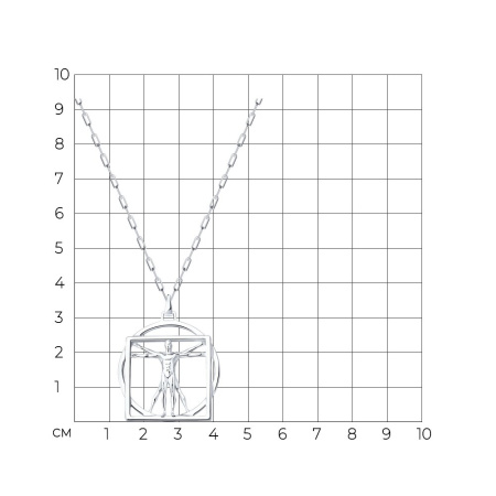Колье из серебра «Силуэт»