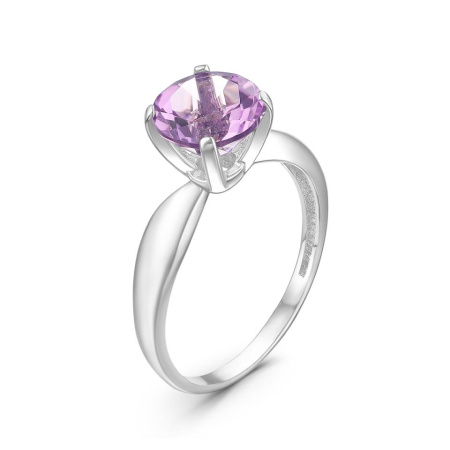 Серебряное кольцо с аметистом