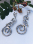 Серебряные серьги «Искуситель»