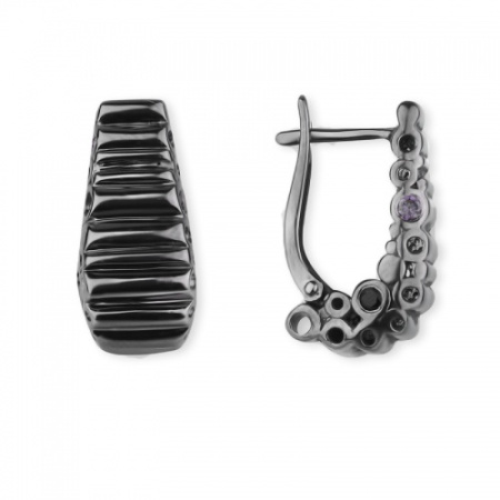 Серьги серебряные «Стильная геометрия»