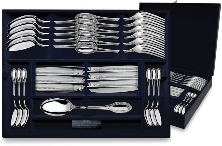 Серебряный набор столовый «Император» 48 предметов