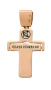 Крест с распятием позолоченный