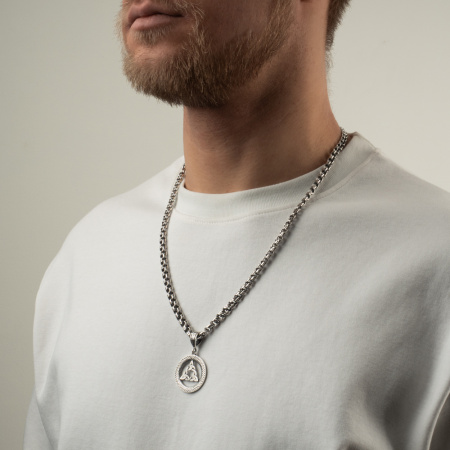 Оберег из серебра «Узел Бригит»