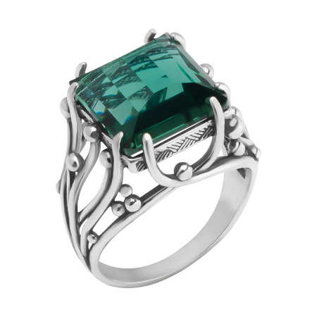 Серебряное кольцо с празиолитом «Сибелиус»