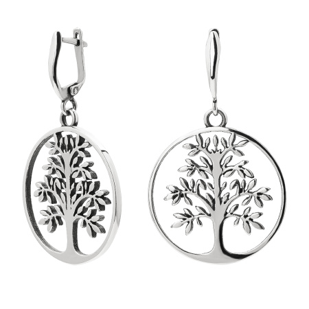 Серебряные серьги «Древо жизни»