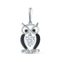Серебряная подвеска с фианитами «Сова»
