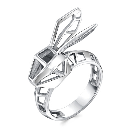 Серебряное кольцо «Заяц»